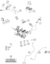 KTM SPEEDOMETER CPL. 2016 390 DUKE BLACK 90114169100