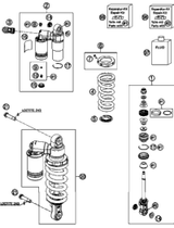 KTM MONOSHOCK BOTTOM PART CPL. 2012 250 SX 50180773SA1