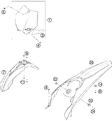 KTM FRONT WHEEL CPL.1,6X21EXL 07 2008 505 SX-F 7730900104430