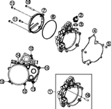 KTM CYLINDER + PISTON 2015 50 SX MINI 45230038000