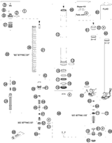 KTM OUTER TUBE 51/54L500 2LCPL. 2012 1190 RC8R TRACK 43570454S