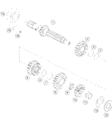 KTM CLUTCH CAGE CPL. 79T 2017 690 DUKE WHITE 75032001144