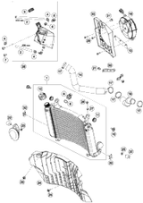 KTM THROTTLE BODY 2017 690 DUKE ORANGE 76641001000