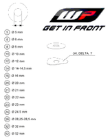 KTM AXLE CLAMP W. INNER TUBE L/S 2017 1290 SUPER DUKE R WHITE 48601081S2