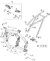 KTM Rearwheel 65SX 2018 2018 2018 65 SX MINI 46310001244