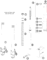 KTM AXLE CLAMP L/S + TUBE CPL. 2015 450 XC-W 48600860SA2
