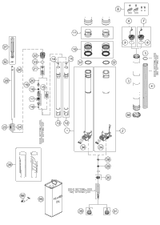 KTM AXLE CLAMP L/S + TUBE CPL. 2015 350 XCF-W 48600860SA2