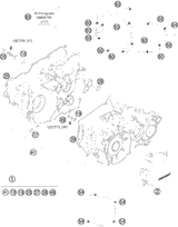 KTM CRANKSHAFT CPL. 250 EXC 2015 Freeride 250 R 54830118300
