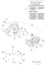 KTM CRANKSHFT 250/300 MXC, EXC 04 2005 300 EXC 54830118000