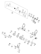 KTM Shock absorber KTM 890 Duke 21 2022 890 DUKE, Black Chassis 0636C426U313102