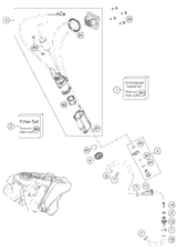 KTM FRONTWHEEL CPL.1,6X21''GIANT 22 2016 450 XCF 7810900124430