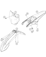 KTM Rear wheel cmpl. 1,6x14\ 85SX 2024 85 SX 17/14 Chassis 4721000104430"""