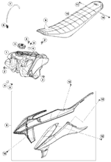 KTM FRONT WHEEL CPL.1,6X21''EXC.09 09 2010 300 XC 7800900114430