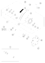 KTM REARWHEEL CPL.2,15X18''GIANT SW 2017 450 XC-F 7811000124430