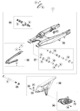 KTM CRANKSHAFT CPL. 144 SX  2007 144 SX 2007 2008 144 SX 51530018000