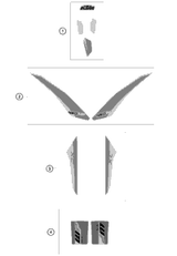KTM REAR WHEEL CMPL. 2.15X19''EXCEL NEW PART 2019 250 SX-F 7901000134430