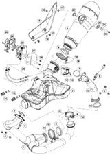 KTM SILENCER CPL. USA 2014 1290 SD-R ORG 61305082000