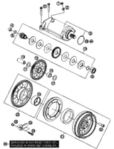 KTM Manifold front NEW PART 2019 1290 SUPER DUKE GT WHITE 61305007200
