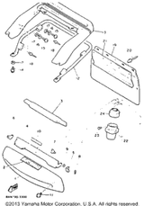 Bolt, Flange (95801-08012-00) 1993 VENTURE GT (VT480GTT) 95811-08012-00