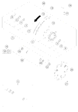 KTM REAR WHEEL 2,15X18''BLACK SD 12 2016 350 XCFW 7811000104430