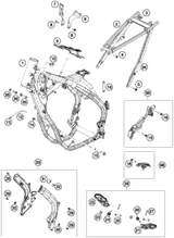 KTM SWING ARM CPL.      2015 2015 2017 300 XC 79004030044