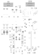 KTM AXLE CLAMP LEFT + TUBE  CPL. 2013 125 SX 48600863SA
