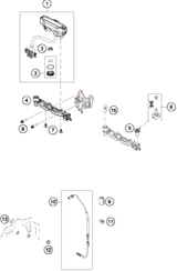 KTM ENGINE CASE CPL. 2014 350 EXCF 77730000044