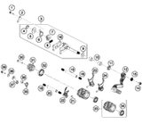 KTM Shock absorber KTM 890 Adventure R 2021 2021 890 ADV R Chassis 0637C454U305000