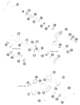 KTM Fork KTM 890 Duke 21 2022 890 DUKE, Black Chassis 0636C126U201102