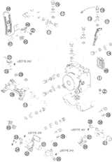 KTM FRAME ''603NA'' ORANGE 2014 1190 ADV-R 6030300110004