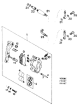 KTM Fork KTM 250/350/450/500 EXC-F 22 2023 350 EXC-F Chassis 0797C168V401000