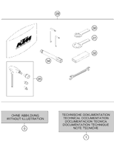 KTM Fork 350 XC-F / FX 350 2021 2022 350 XC-F Chassis 34188U7701