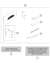 KTM Fork 250 XC-F 2021 2021 125 XC Chassis 34188U7501