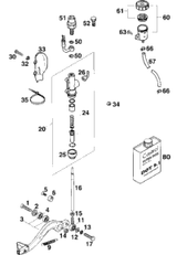 KTM FORK 125/150 EXC, XC-W 17 2017 150 XC-W 14188Q6101