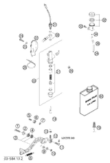 KTM Fork Safe SD GT 1290 2017 2017 2017 1290 SUPER DUKE GT ORANGE 14181Q2301