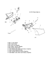Victory Cover, Side, Lh 2014  Cross Country/Touring/15Th Anniversary All Options (V14Da/Db/Dw/Tw/Zw36) 5437588-1354