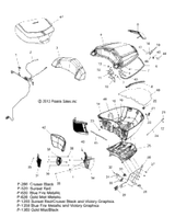 Victory Bin, Trunk 2014  Cross Country/Touring/15Th Anniversary All Options (V14Da/Db/Dw/Tw/Zw36) 5438158-266
