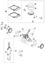 KTM Piston Kit II ON DEMAND 2021 1290 SUPER DUKE R Engine 61730007010 II