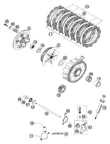 KTM OUTER CLUTCH H.73-T 125/200 98 1997 200 Jackpinner 50332000073