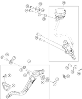 KTM radiator assembly 2018 390 DUKE - Engine 93335010233