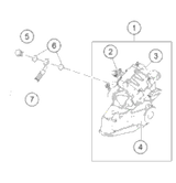 KTM Headlight 2020 390 DUKE ORANGE 93014001344