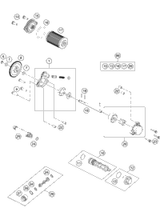 KTM SWING ARM CPL. 2018 390 DUKE WHITE - Chassis 90504030044
