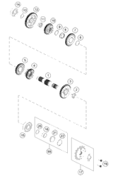 KTM CYLINDER HEAD CPL. 2016 390 RC WHITE ABS 90236020033