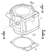 KTM PISTON I 95MM CPL. FORGED 2000 2001 400 MXC Racing 59030007000 I