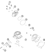 KTM EXHAUST MANIFOLD 50 SX  2009 2009 2014 50 SX 45205107000