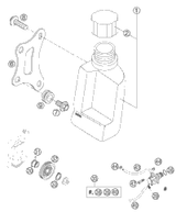 KTM EXHAUST MANIFOLD 50 SX  2009 2009 2011 50 SX 45205107000