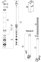 KTM PISTON ROD SX 50 CPL. RIGHT 2017 50 SX 35480551S2