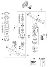 KTM Top part cmpl. 2022 50 SX EU Chassis 36120858S2