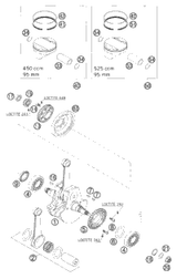 KTM CON.ROD REP.SET 250/520 RAC.00 2002 520 SX Racing 59030015044