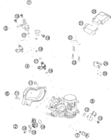 KTM EXHAUST MANIFOLD R/S CPL. 2008 525 XC ATV 83005007000